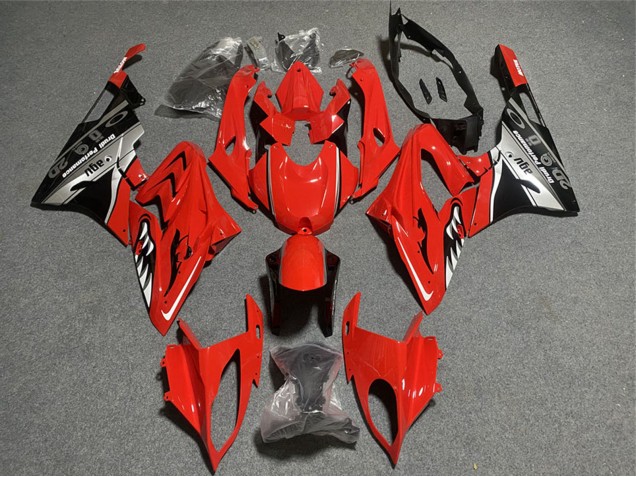 Mejores Carenados Moto BMW S1000RR 2017-2018 - Rojo Gris Negro Tiburón