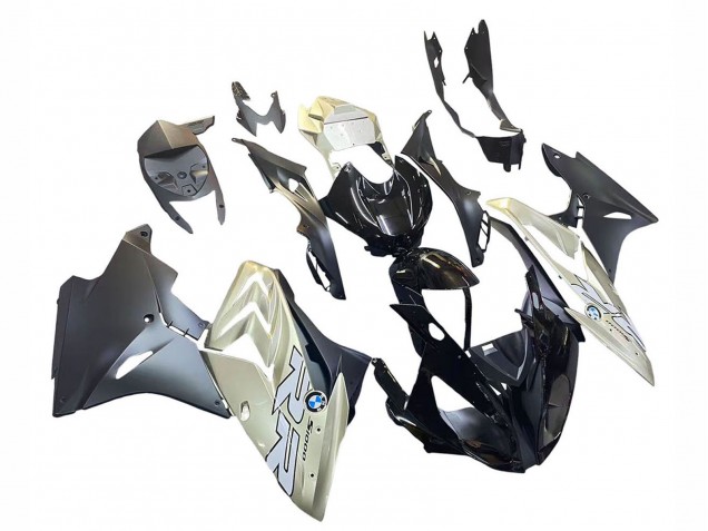 Mejores Carenados Moto BMW S1000RR 2017-2018 - Plata Negro