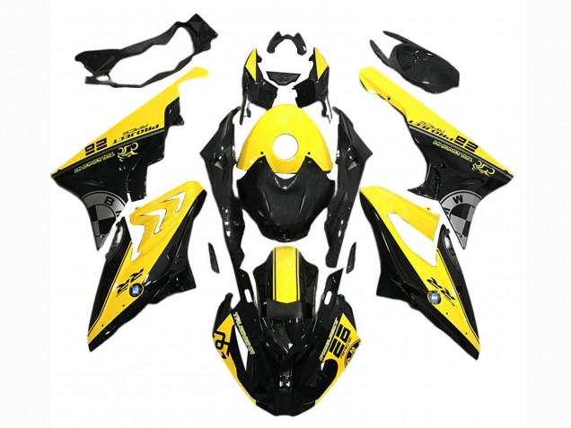 Mejores Carenados Moto BMW S1000RR 2017-2018 - Amarillo Negro