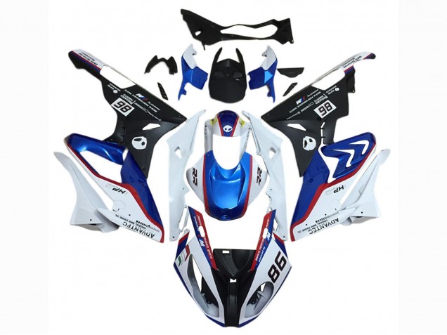 Mejores Kits Carenado Moto BMW S1000RR 2015-2016 - Blanco Rojo Azul Negro Mate