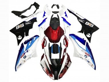Mejores Kits Carenado Moto BMW S1000RR 2015-2016 - Blanco Rojo Azul Negro