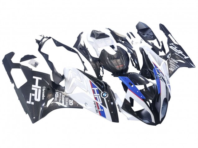 Mejores Carenados Moto BMW S1000RR 2015-2016 - Blanco Azul Negro FibraCarbono