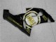 Mejores Carenados Moto Kawasaki ZX6R 2005-2006 - Negro Brillante Blanco Oro Lucky Strike