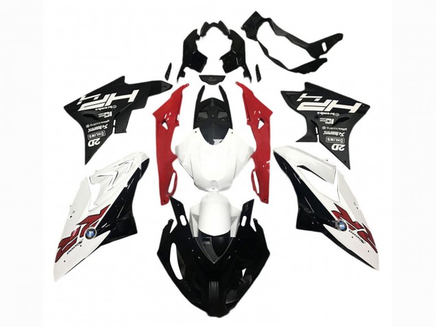 Mejores Carenados Moto BMW S1000RR 2015-2016 - Blanco Rojo Negro Mate