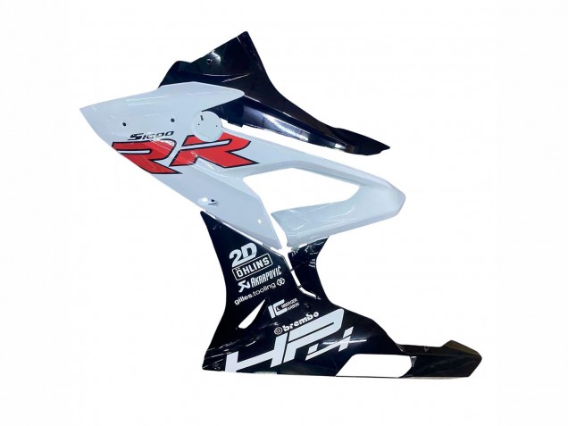 Mejores Carenados Moto BMW S1000RR 2015-2016 - Blanco Negro Brillante