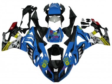 Mejores Carenados Moto BMW S1000RR 2009-2014 - Blanco Azul Negro Amarillo Tiburón