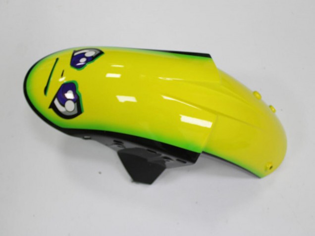 Mejores Carenados Moto Kawasaki ZX6R 2005-2006 - Azul Amarillo Negro Tiburón