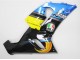 Mejores Carenados Moto Kawasaki ZX6R 2005-2006 - Azul Amarillo Negro Tiburón