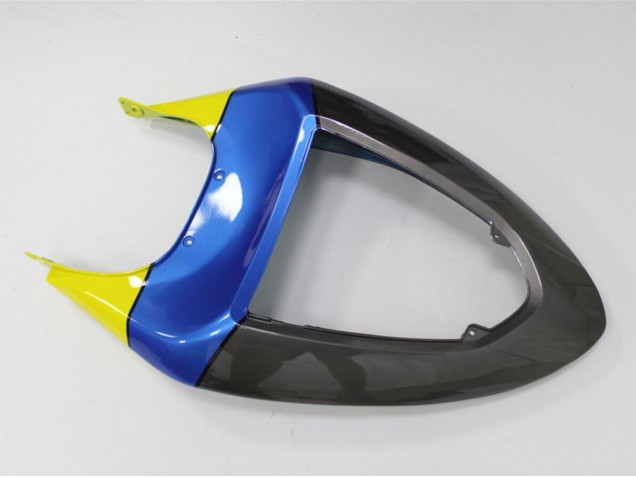 Mejores Carenados Moto Kawasaki ZX6R 2005-2006 - Azul Amarillo Negro Tiburón