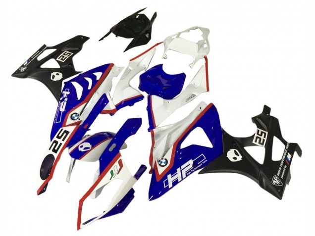 Mejores Carenados Moto BMW S1000RR 2009-2014 - Blanco Rojo Azul Negro HP