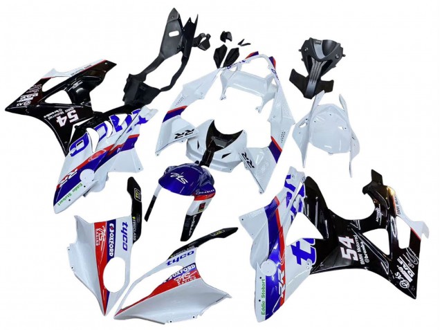 Mejores Carenados Moto BMW S1000RR 2009-2014 - Blanco Rojo Azul Negro Tyco