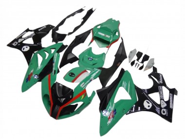 Mejores Carenados Moto BMW S1000RR 2009-2014 - Verde Rojo Negro