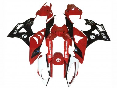 Mejores Carenados Moto BMW S1000RR 2009-2014 - Rojo Blanco Negro Brillante