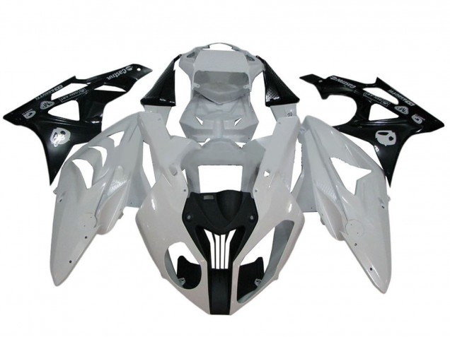 Mejores Carenados Moto BMW S1000RR 2009-2014 - Blanco Negro Brillante