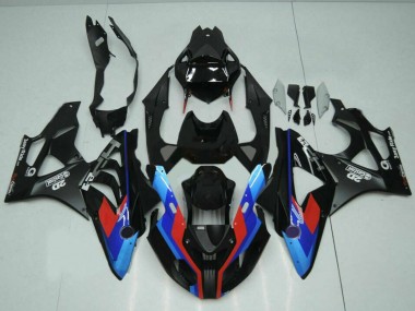 Mejores Carenados Moto BMW S1000RR 2009-2014 - Azul Rojo Negro Mate Castrol