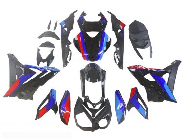 Mejores Carenados Moto BMW S1000R 2014-2016 - Azul Rojo Negro