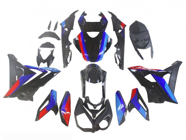 Mejores Carenados Moto BMW S1000R 2014-2016 - Azul Rojo Negro