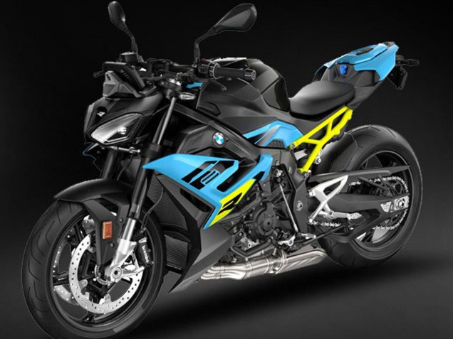 Mejores Carenados Moto BMW S1000R 2021-2025 - Negro Azul Claro Amarillo