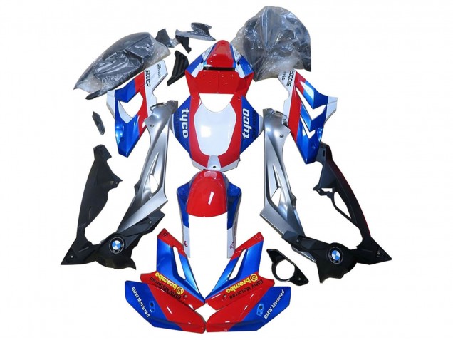 Mejores Carenados Moto BMW S1000R 2014-2016 - Rojo Azul