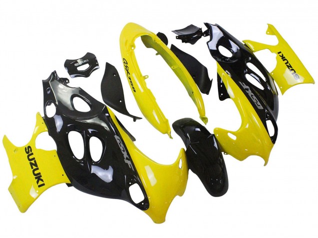 Mejores Carenados Moto Suzuki GSX600F/GSX750F 2004-2006 - Negro Brillante Amarillo