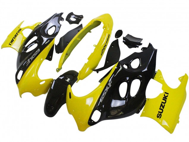 Mejores Carenados Moto Suzuki GSX600F/GSX750F 2004-2006 - Negro Brillante Amarillo