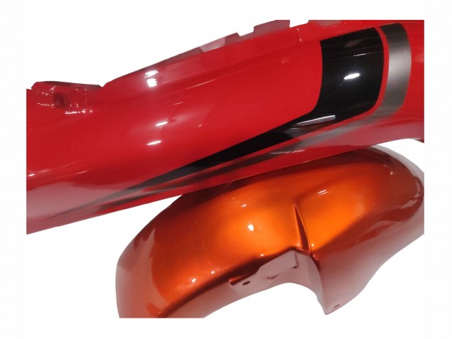 Mejores Carenados Moto Suzuki GSX600F/GSX750F 2004-2006 - Burnt Naranja Blanco Logo