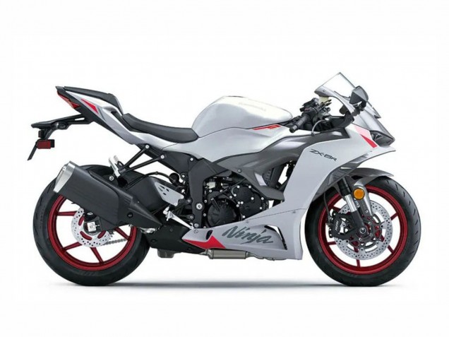 Mejores Carenados Moto Kawasaki ZX6R 2023-2025 - Blanco Perla Negro Rojo