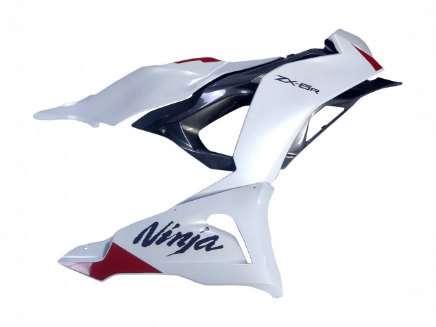 Mejores Carenados Moto Kawasaki ZX6R 2023-2025 - Blanco Perla Negro Rojo