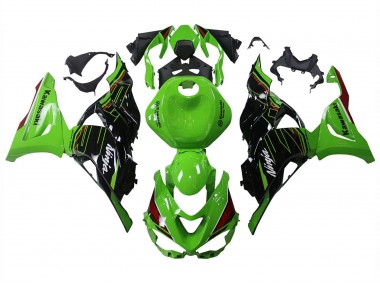 Mejores Carenados Moto Kawasaki ZX6R 2023-2025 - Verde Negro