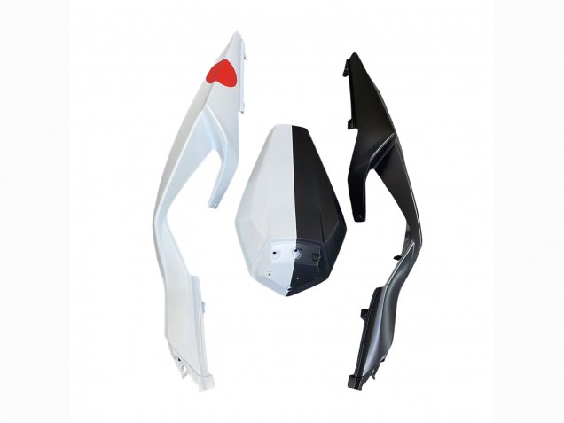 Mejores Carenados Moto Kawasaki ZX6R 2023-2025 - Negro Blanco Flower