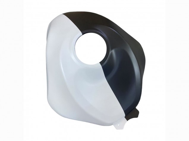Mejores Carenados Moto Kawasaki ZX6R 2023-2025 - Negro Blanco Flower