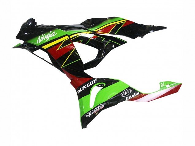 Mejores Carenados Moto Kawasaki ZX6R 2023-2025 - Verde Negro Rojo Amarillo Dunlop