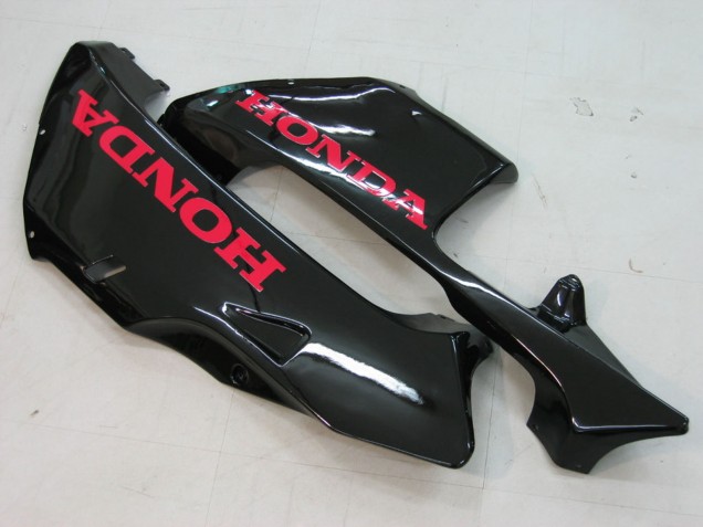 Mejores Carenados Moto Honda CBR600RR 2003-2004 - Negro Brillante Rojo Calcomanías