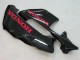 Mejores Carenados Moto Honda CBR600RR 2003-2004 - Negro Brillante Rojo Calcomanías