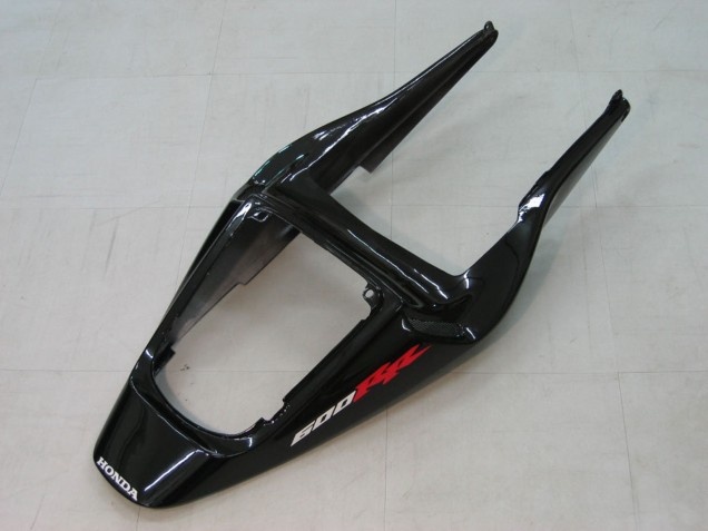 Mejores Carenados Moto Honda CBR600RR 2003-2004 - Negro Brillante Rojo Calcomanías