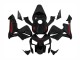 Mejores Carenados Moto Honda CBR600RR 2003-2004 - Negro Brillante Rojo Calcomanías