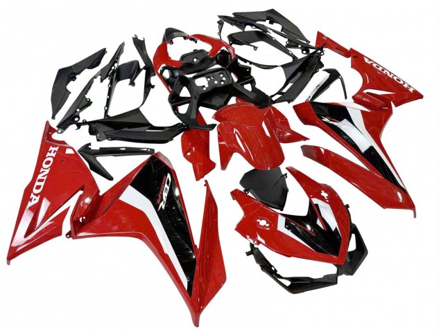 Mejores Carenado Moto Honda CBR500R 2022-2023 - Rojo Blanco Negro