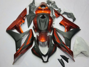 Mejores Kits Carenado Moto Honda CBR600RR 2007-2008 - Naranja Negro Mate