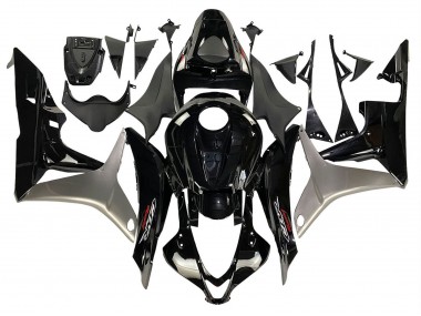 Mejores Kits Carenado Moto Honda CBR600RR 2007-2008 - Plata Negro Brillante