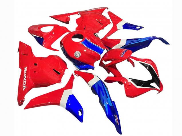 Mejores Carenados Moto Honda CBR600RR 2009-2012 - Blanco Rojo Azul HRC