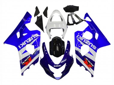 Mejores Kits Carenado Moto Suzuki GSXR 600 / GSXR 750 2004-2005 - Blanco Azul Negro Rojo