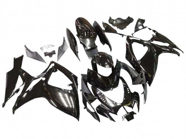 Mejores Carenados Moto Suzuki GSXR 600 / GSXR 750 2006-2007 - Negro Brillante