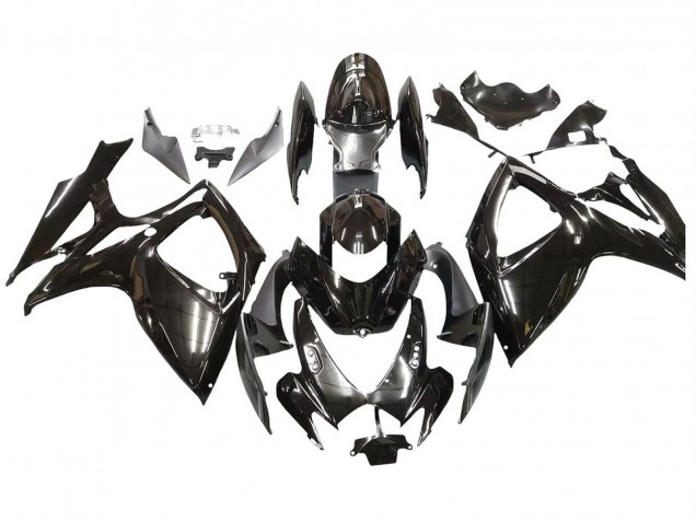 Mejores Carenados Moto Suzuki GSXR 600 / GSXR 750 2006-2007 - Negro Brillante