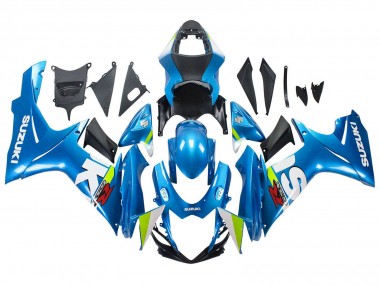 Mejores Carenados Moto Suzuki GSXR 600 / GSXR 750 2011-2024 - Azul Claro Verde Blanco Rojo