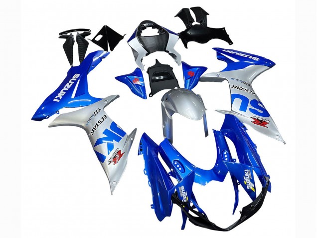 Mejores Carenados Moto Suzuki GSXR 600 / GSXR 750 2011-2024 - Azul Plata Ecstar