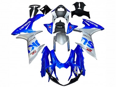 Mejores Carenados Moto Suzuki GSXR 600 / GSXR 750 2011-2024 - Azul Plata Ecstar