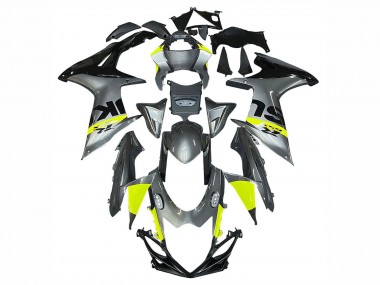 Mejores Carenados Moto Suzuki GSXR 600 / GSXR 750 2011-2024 - Plata Amarillo Negro