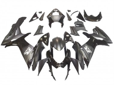 Mejores Carenados Moto Suzuki GSXR 600 / GSXR 750 2011-2024 - Negro Mate Negro Brillante Blanco Calcomanía