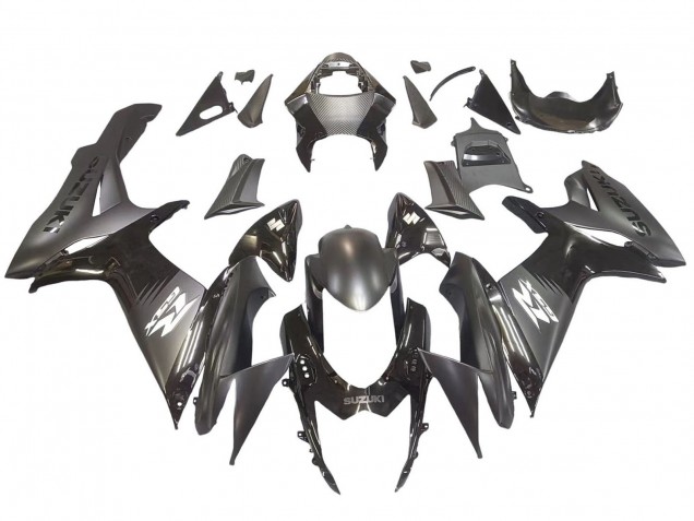 Mejores Carenados Moto Suzuki GSXR 600 / GSXR 750 2011-2024 - Negro Mate Negro Brillante Blanco Calcomanía