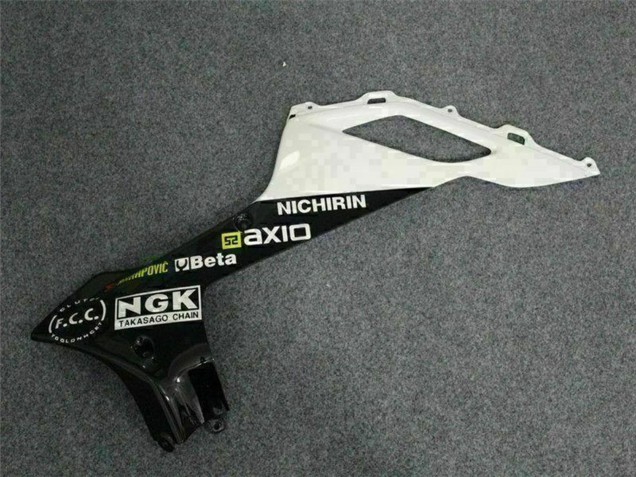 Mejores Carenados Moto Kawasaki ZX6R 2007-2008 - Negro Blanco Elf